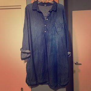 Old Navy Chambray Denim Tunic shirt